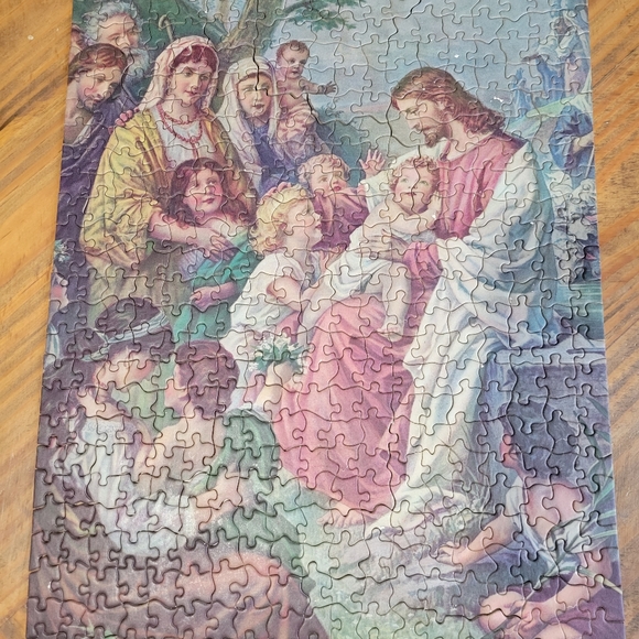 Tuco Picture Puzzle, Christ Blessing Little Children, 1961, Complete - Picture 8 of 9